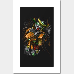 Gundam Kyrios scribble Posters and Art